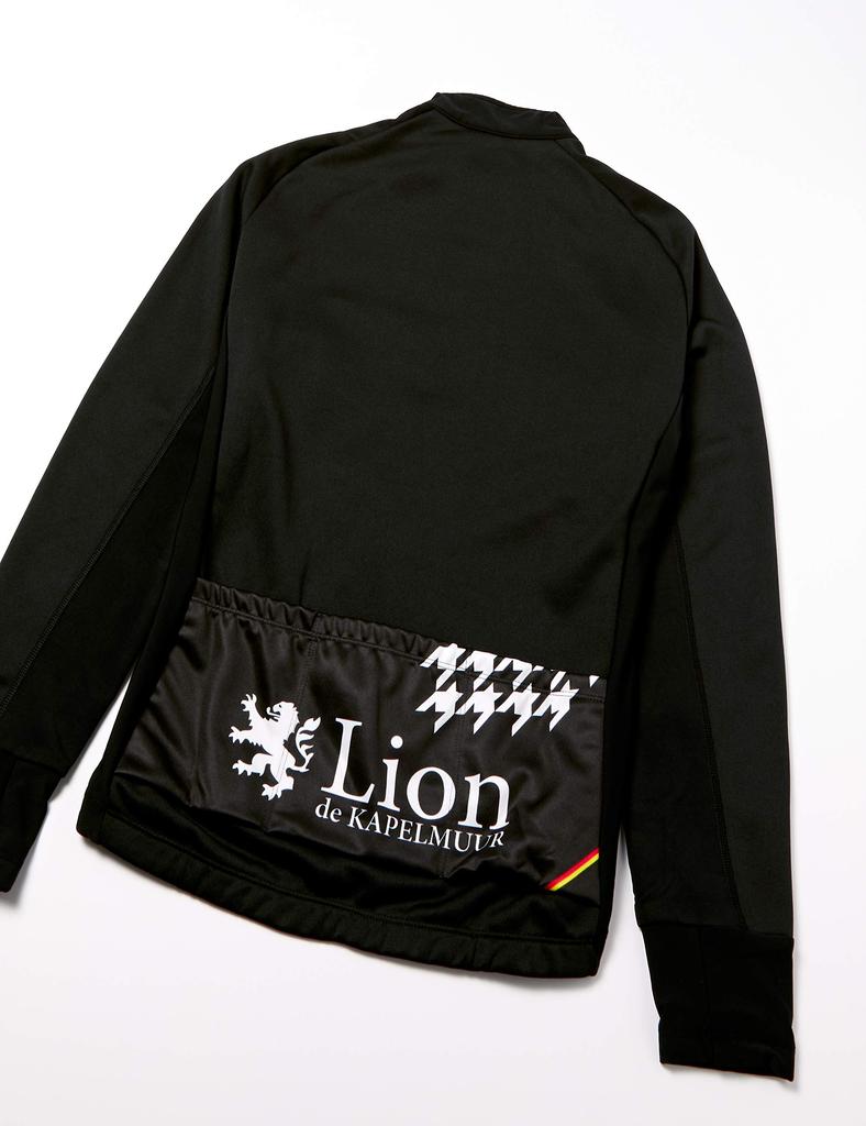 Lion de Kapelmuur Cycling Racing Thermo Houndstooth Lion Japan XL to Japanese size Jacket, Tip, Black, lijk601, Men's/Women's, (equivalent XL)