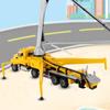 1/55 Concrete Pump Truck Model Engineering Car Alloy Vehicle Kids Toy Gift