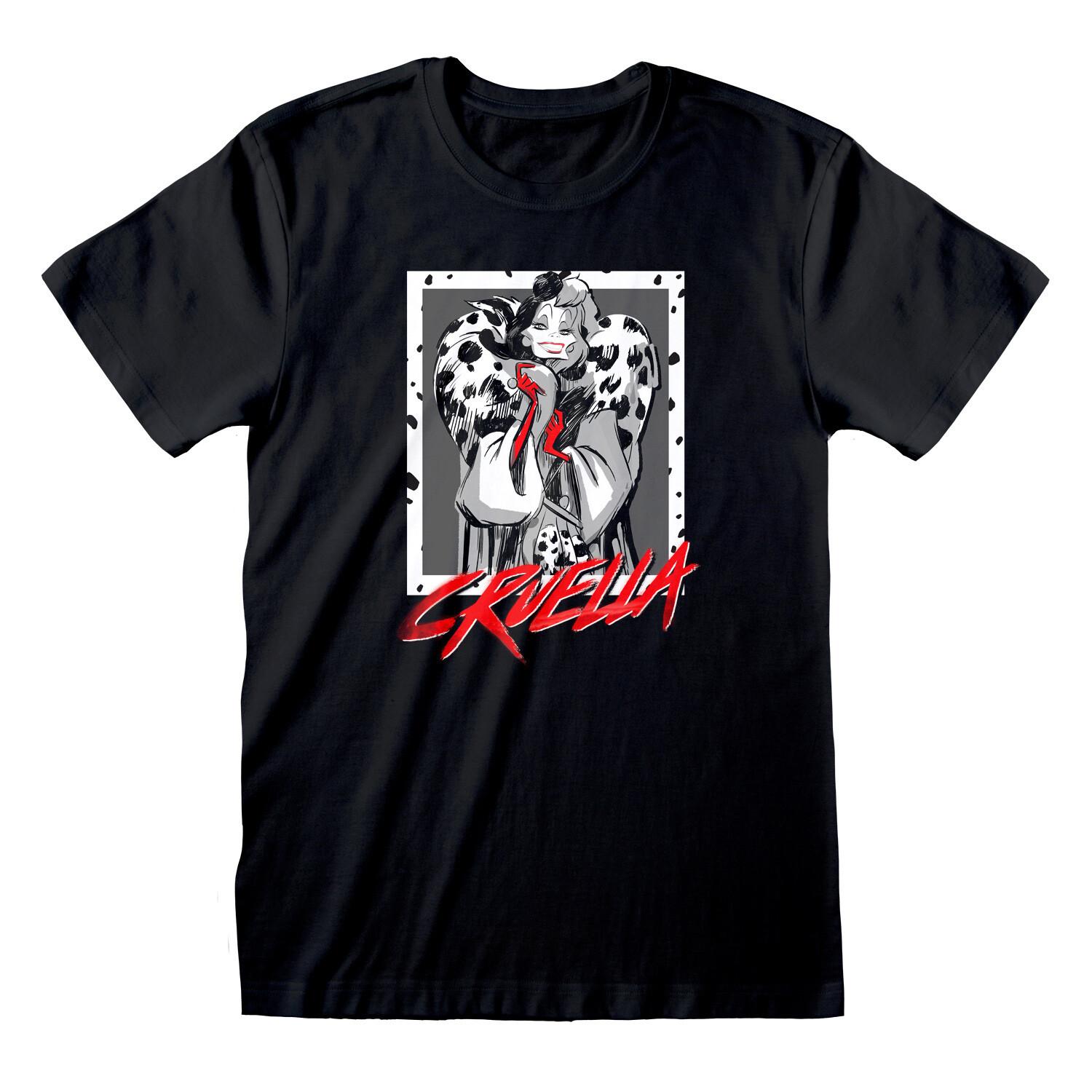 Disney 101 Dalmatians Cruella Official Merchandise T-Shirt New S