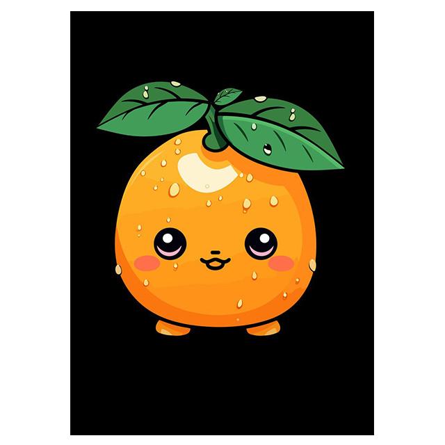 Cartoon Cute Smiling Fruits Posters Canvas Painting Modern Wall Art Pictures For Living Room Bedroom Dining Room Home Decoration