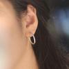 High-Quality Diamond Paved Hoop Earrings – Small, Niche, Luxury Feel Ear Jewelry