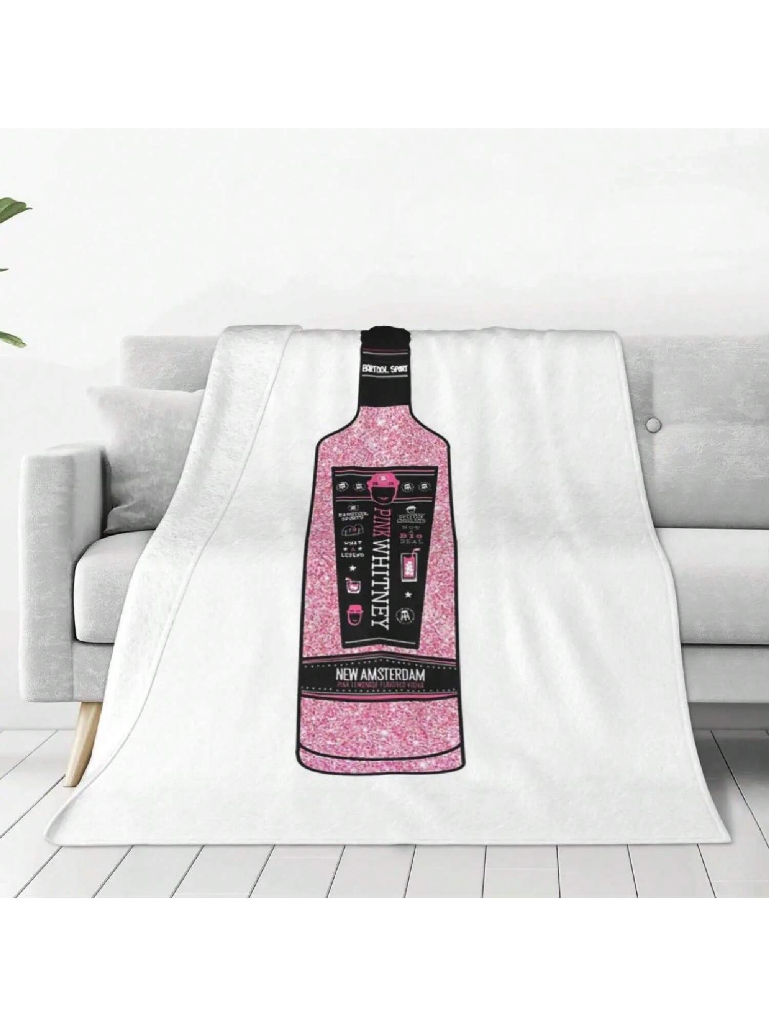 

Pink Whitney Glitte Blanket Fleece Multi-Function Sofa Throw Blankets For Home Bedroom Outdoor Throws Bedspread Quilt 75X95CM сірий колір