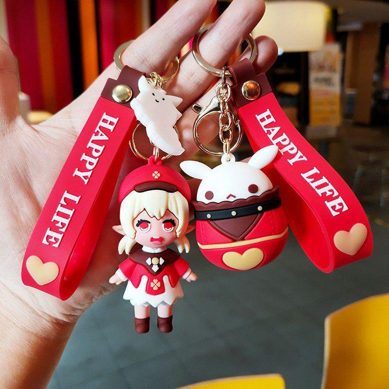Adorable Genshin Impact Klee Bomb Doll Keychain Perfect For Cosplay And Gifts