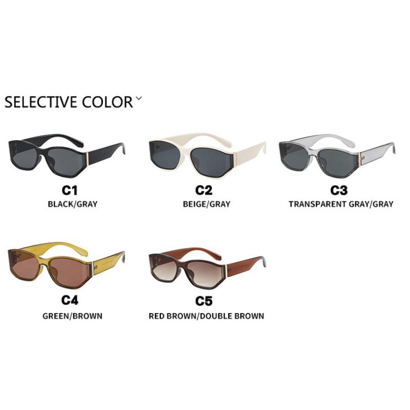 Women's sunglasses, curved sunglasses, square fashion sunglasses.