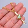 Natural Ethiopian Opal Gold Plated Electroformed Wedding Chain Necklace Jewelry V-79