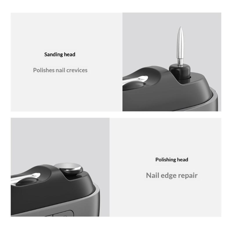 Electric Nail Clippers and Polisher Rechargeable Auto Nail Trimmer Polisher File Sander with LED Light Easy to Use
