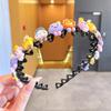 Summer Cartoon Wave Headband Children'S Candy Color Headband Hairpin Bangs Broken Hair Finishing Artifact Girls Hair Accessories Women