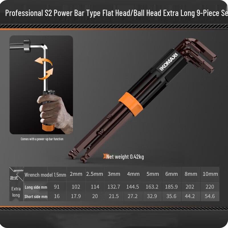 Shan Ze Professional S2 Hex Key Wrench Set