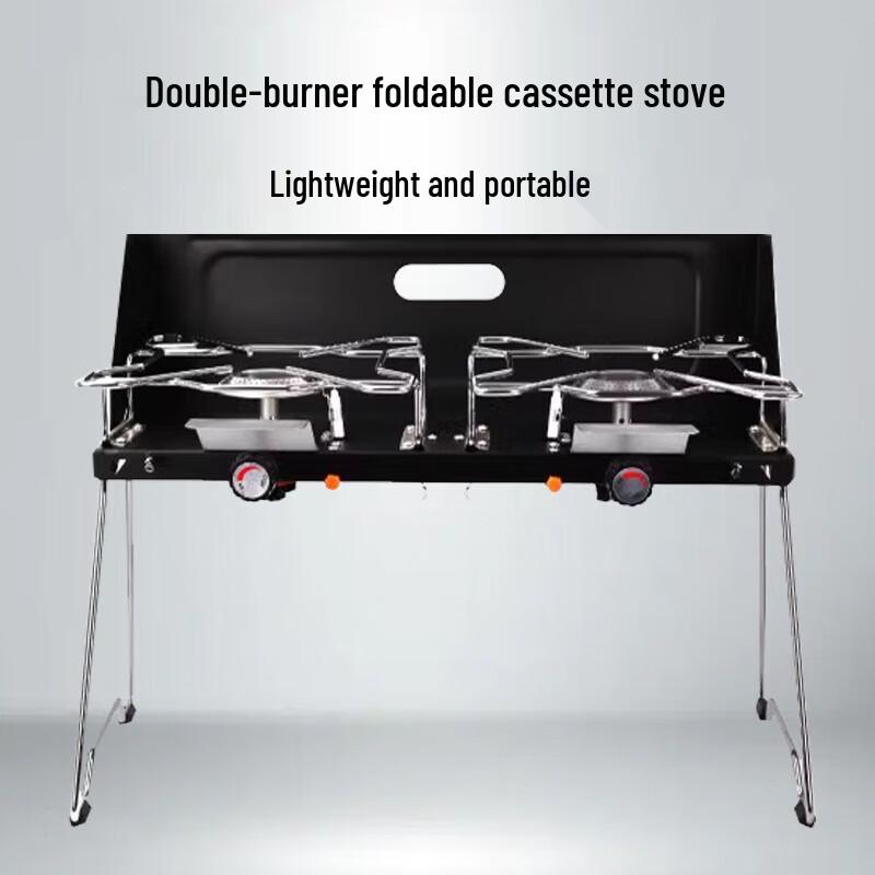 Outdoor Double Burner Portable Gas Stove