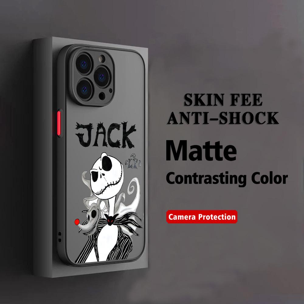 QUENTE Capa de Celular O Estranho Mundo de Jack Para iPhone 17 16e 16 15 14 13 12 11 Mini Pro Air Max X XR XSMax 7 8 6 Plus Fosca