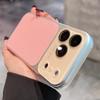 Lichee Pattern PU Leather Phone Case For For Iphone 17 16 1 14 Pro Max Hard PC Camera Large Window 17promax Cover