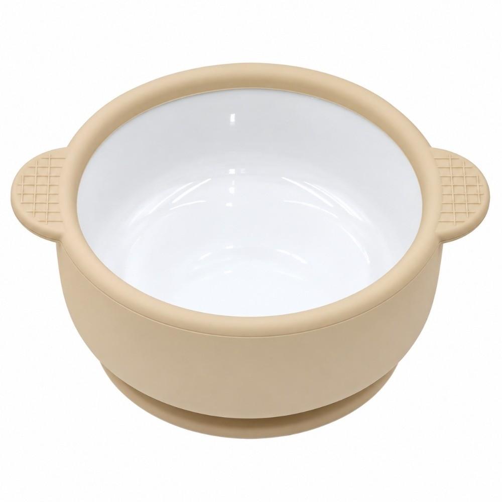 with Silicone Suction Cup Children's Complementary Food Bowl Ceramic Baby Dish Infant Training