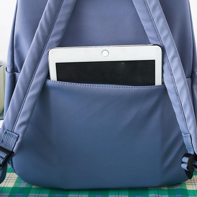 Four-Piece Backpack Set Junior High School Student Schoolbag Women Campus Backpack Large Capacity Backpack