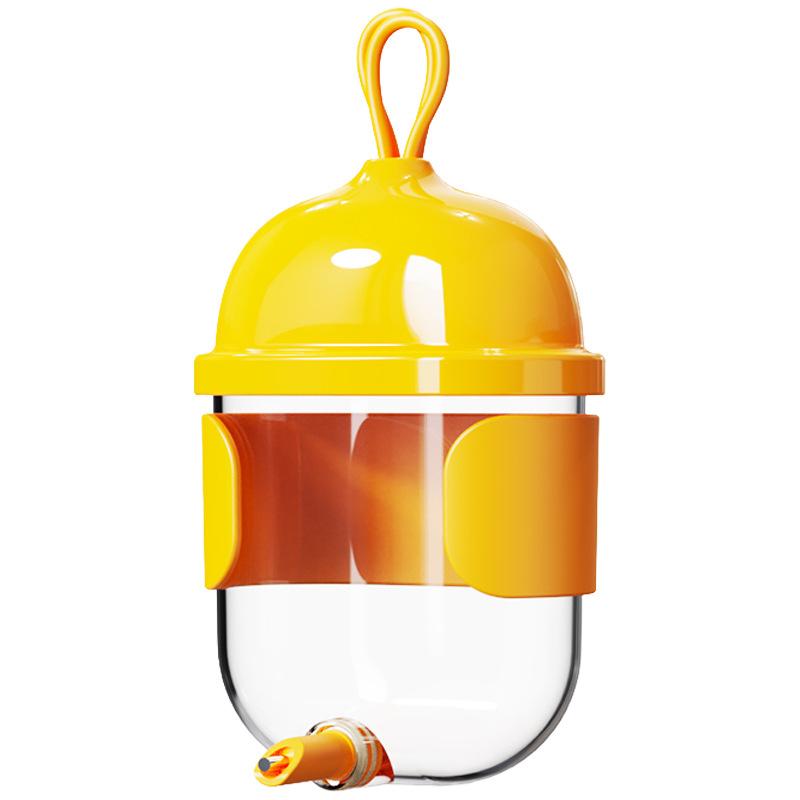 Bebedouro Automático para Pássaros Pin-Touch Sem Gotejamento Grande Capacidade 330ml Pele de Tigre Papagaio Myna Alimentador de Água Gaiola de Pássaro Suprimentos para Pendurar