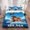 3pcs Disney Ice Age Continental Drift Movie Characters Bedding Set Includes Quilt Cover and Pillowcases, Suitable for All Seasons Q017