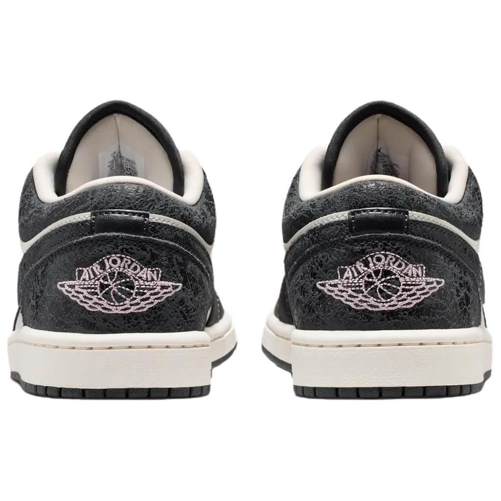 Jordan Air  1 SE Iced Carmine Comfortable Fit Low Top Retro Basketball Shoes Unisex sneakers Carbon-Black II0595-001