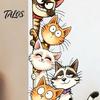 Animal Pattern Window Clings Cute Cartoon Cats/Dogs Wall Stickers, Waterproof PVC Decals, Peel And Vivid Theme Stickers Stick Decorative Murals