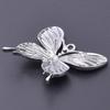 6pcs/Lot Insect Pendant Silver Color Stainless Steel Butterfly Charms For Jewelry Making Supplies DIY Necklace Earrings Pendants