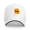 Beer Hub Logo Black Baseball Cap with Beer Mug Design for Adults Casual Wear and Outdoor Activities Style StateUnisext Accessory