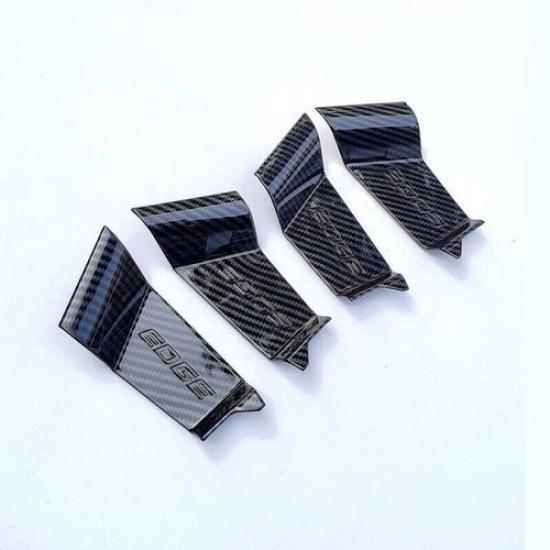 For FORD EDGE 2015- Carbon Fiber Inner Car Door Handle Bowl Cover Trim