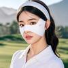 Elastic Ice Silk Mask Thin Breathable Sunscreen Veil Adjustable UV Protection Golf Face Mask Solid Color Eye Protection