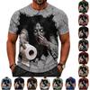 Men's Funny Halloween Printed T-Shirt for Costume Party