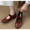 New Fashion Autumn Women Flat Heel Shoes Fashion Round Toe Shallow Slip on Mary Jane Shoes Soft Flat Casual Dress Single Shoes