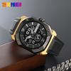 Best-selling Square Dial Quartz Watch Men's Advanced Sense Waterproof Dual Display Electronic Watch