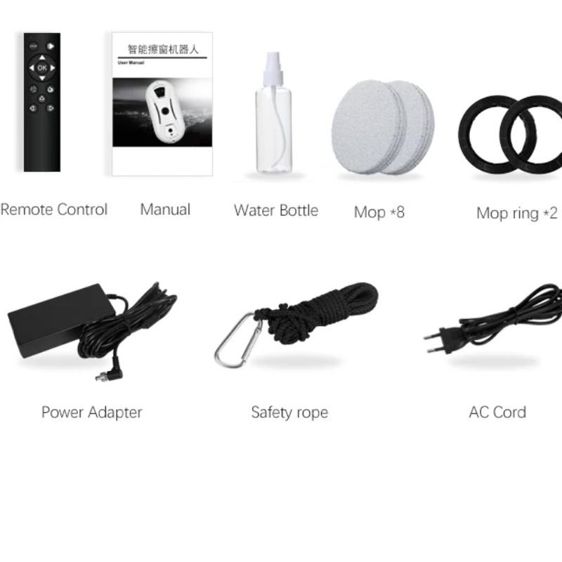 Remote Control Electric Glass Cleaning Robot Intelligent Window Washer Household Window Robot Vacuum Cleaner