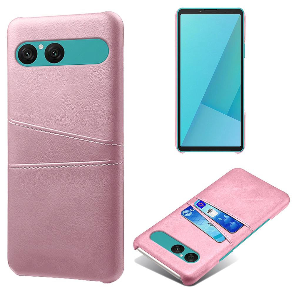 For Sony Xperia 10 VII Case Dual Card Slots PU Leather + Hard PC Phone Cover