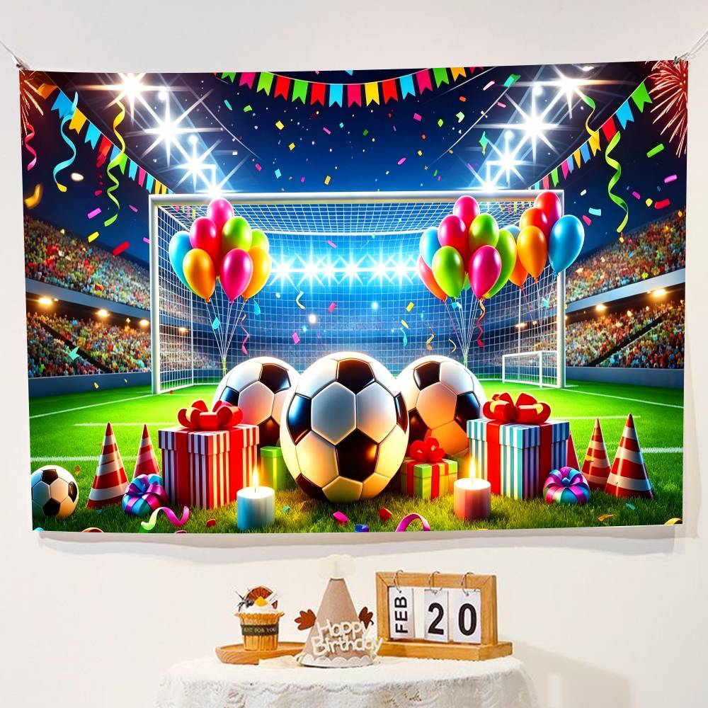 Football Boy Birthday Party Decorations Backdrop Photography Background Photo Studio Props Banner