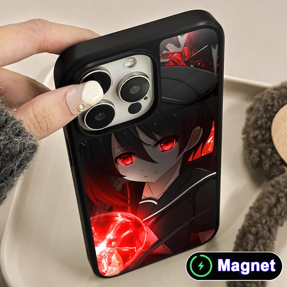 Akame Kurome Matte Surface Magsafe Mobile Phone Case for iPhone 17 16 15 14 13 12 11 Air Pro Max Plus Colorful Cover