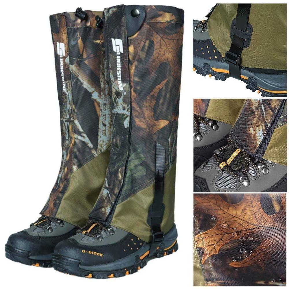 Outdoor Durable Waterproof Highly Breathable Hiking Climbing Hunting Double-Deck High Gaiters Snow Legging Wraps