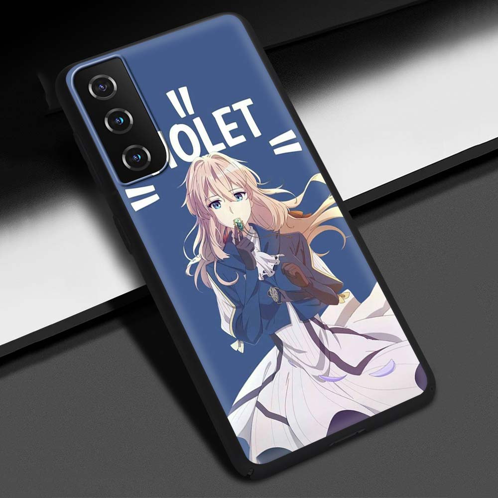 Violet Evergarden Anime-Telefonhülle für Samsung Galaxy S20 FE S21 Ultra S20 S10 S9 Plus S10E S8 Silikon-Schutzhülle mit weicher Rückseite