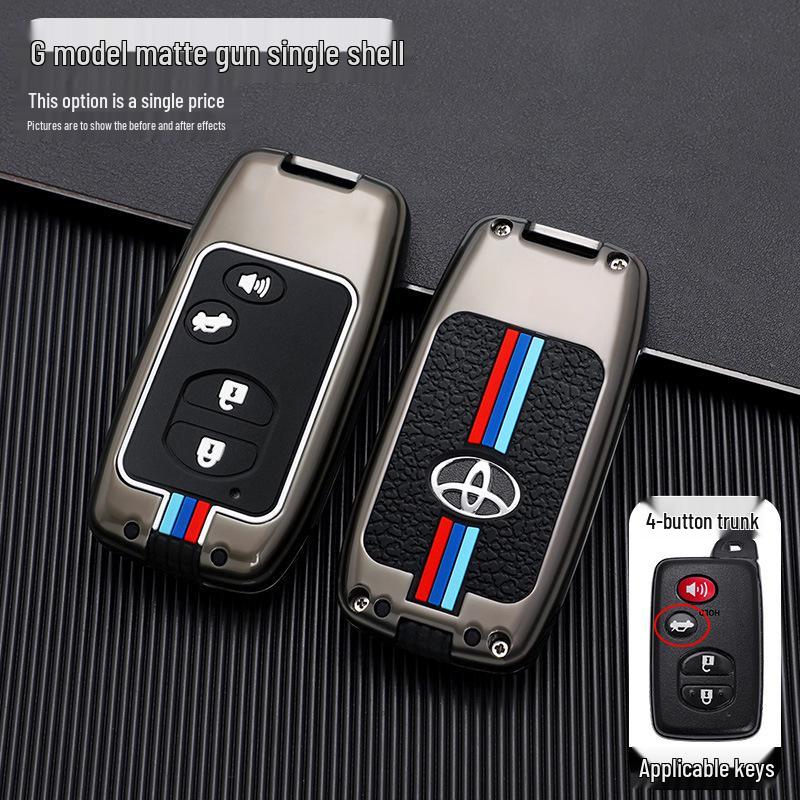 Compatible Key Case for Toyota: 6th Gen Camry, Reiz, Land Cruiser, Prado, Highlander
