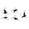 5Pcs Birds Wall Decoration for Office Kitchen Home Study Rooms