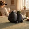 Cute Desktop Decoration 3D Printed Dinosaur Shaped Succulents Pot, Planter for Small Modern Desk Accessory Cactus Mini Plants, Decorative Flower