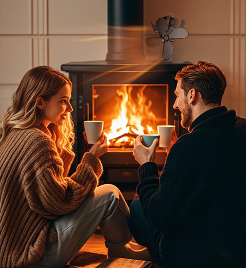 Thermoelectric Wall-Mounted 12-Blade Double-Headed Chimney Fan - Powerful Bestseller