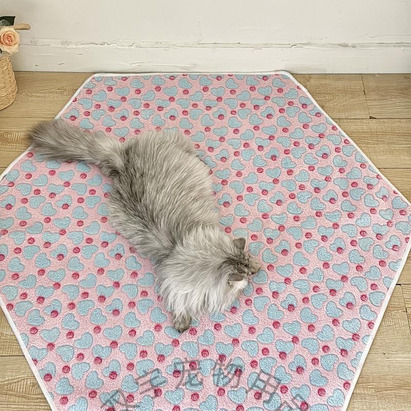 Thickened Warm Waterproof Dog Blanket Pad - Bite-Resistant, Urine-Proof, Washable Cotton Cover