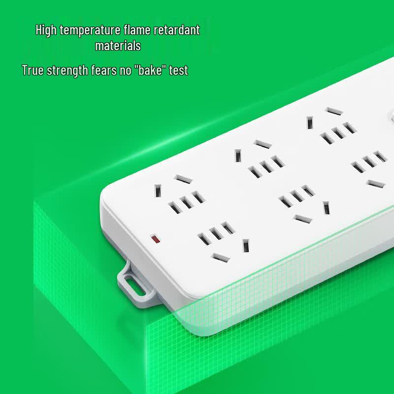 BULL 6-Outlet Master Switch Power Strip CN Plug (adapter Included)