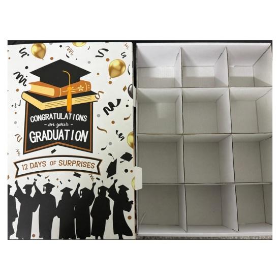 12 Days Graduation Countdown 2026 Empty Fillable Calendar Gift Box Advent Calendar