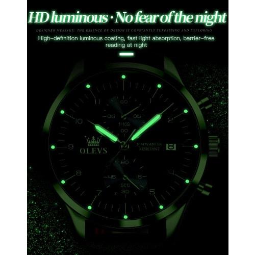 Watch Men's Watch Arm Watch for Men Waterproof Brand Simple Stylish Business Brown Leather Strap Analog Date Quartz High School Student Men Gentleman