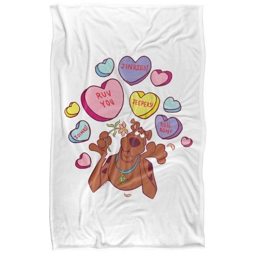 Scooby Doo Candy Soft Touch Valentine`s Day Blanket