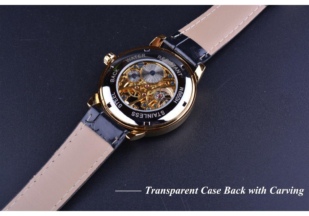 Forsining Men's Retro Skeleton Mechanical Watch