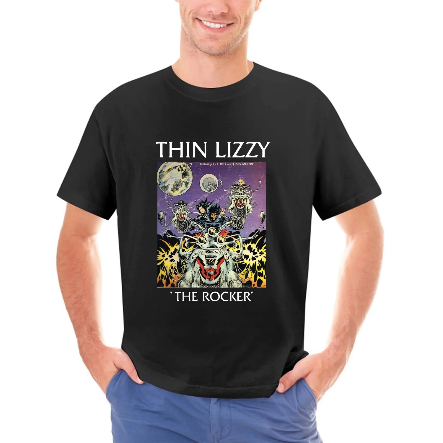 Футболка Thin_Lizzy Унисекс Хлопок Винтажный Перепечатка S-5XL KTV0225 S разноцветный