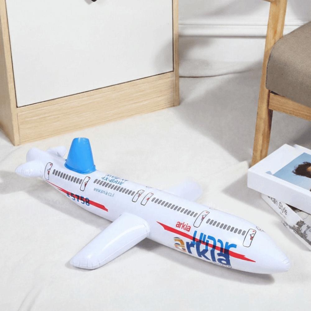 2 Colors Inflatable Airliner Toy PVC Inflatable Airliner Inflatable Cartoon Plane  Outdoor Sports