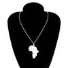 Silver New Jewelry Chain Fashion Country Gold Necklace Pendant African Map