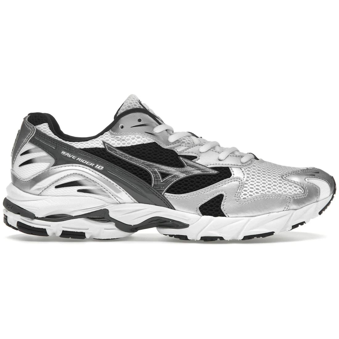 

Кроссовки Mizuno Wave Rider 10 Белый Серебристый Черный(D1GA210405) 43