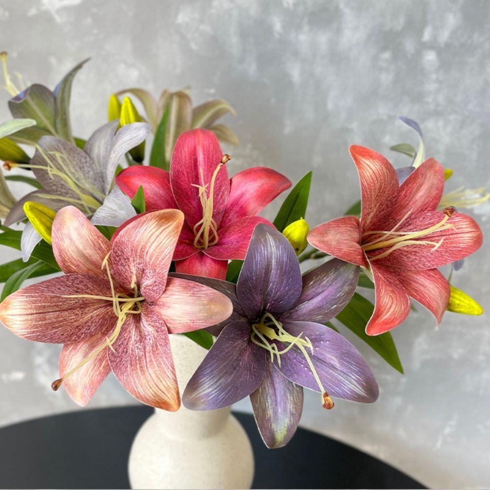 3D Printing Simulation Flower Real Looking Fake Flores Artificial Flowers  for Garden