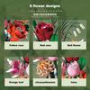 Non-Toxic 566Pcs Diy Daisy Rose Bouquet Building Blocks Plastic Flowers With Vase Children Toys Home Decor New Year Valentine'S Day Gifts